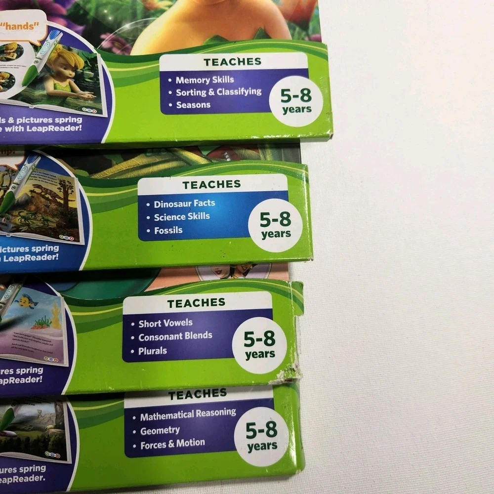 Leap Frog Tag Early Reader Books‎ Lot Of 7  Consonants & Short Vowels & More